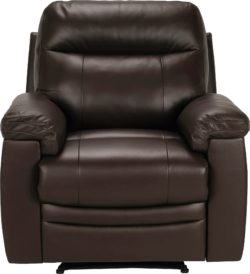 Collection - New Paolo Manual - Recliner Chair - Chocolate